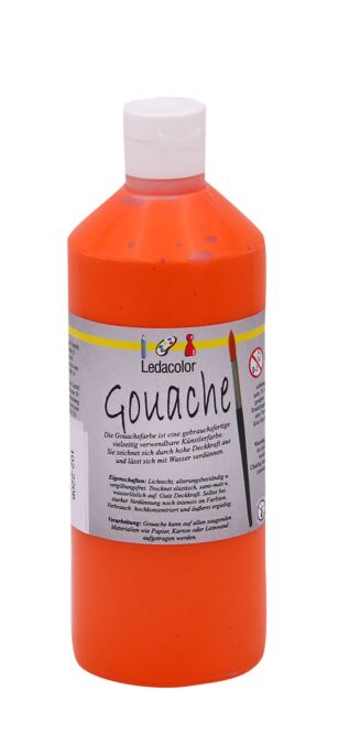 Gouache Farbe Orange, 500 ml