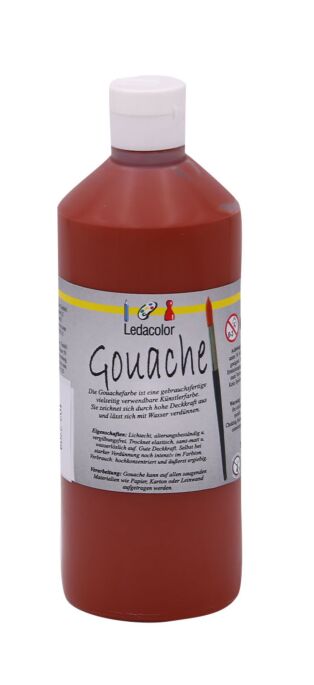 Gouache Farbe Siennabraun, 500 ml