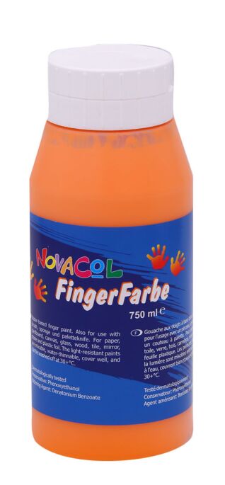 Fingerfarbe Orange, 750 ml