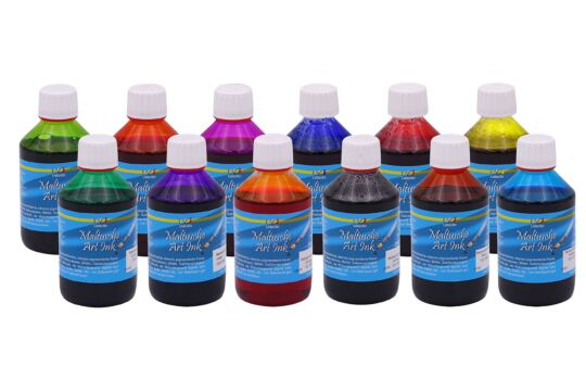 Maltusche Art Ink Standardfarben Set 12, je 250 ml
