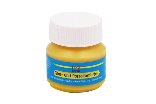 Glas- und Porzellanfarbe Gelb, 50 ml