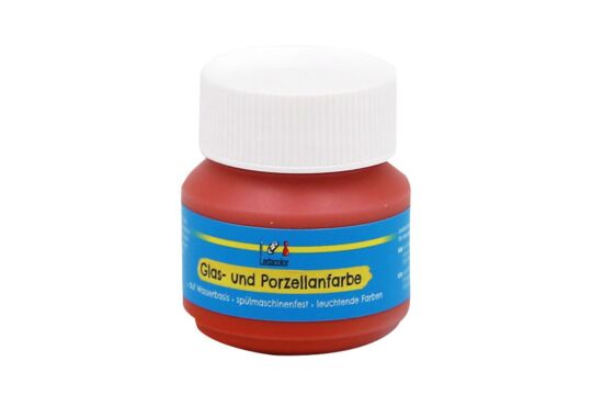 Glas- und Porzellanfarbe Orange, 50 ml