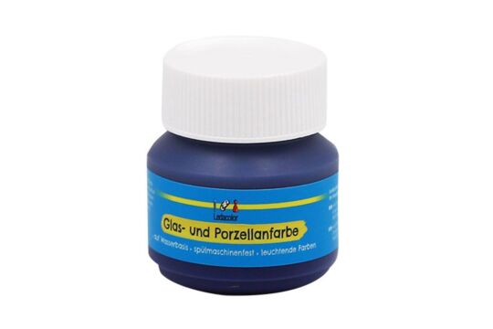 Glas- und Porzellanfarbe Hellblau, 50 ml
