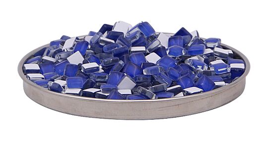 Mosaiksteine aus Glas Blau 1 x 1 cm, 1 kg