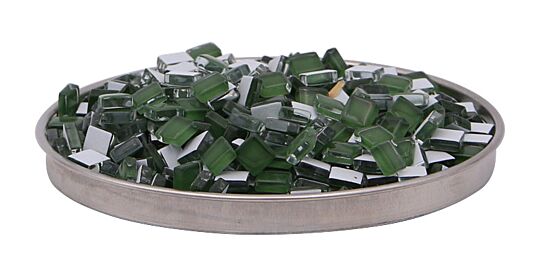 Mosaiksteine aus Glas Grün, 1 x 1 cm, 1 kg