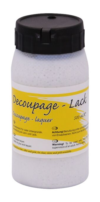 Decoupage-Lack Silber, 500 ml