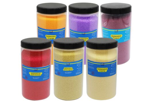 Kerzensand Set 6, je 800 g