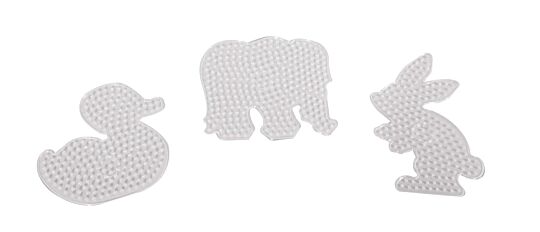 Motiv-Steckplatte XL  Set Elefant, Ente, Hase