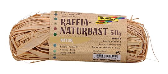 Raffia Naturbast Natur, 50 g