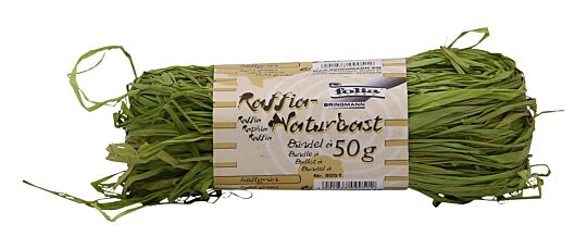Raffia Naturbast Hellgrün, 50 g