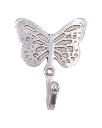 Garderobenhaken aus Metall Schmetterling
