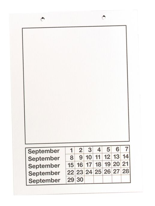 Bastel Dauerkalender f. 12Monate+Deckbl.
