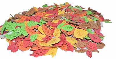 Moosgummisticker Herbstblätter