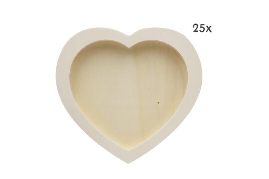 3D-Herz aus Holz, Set 25