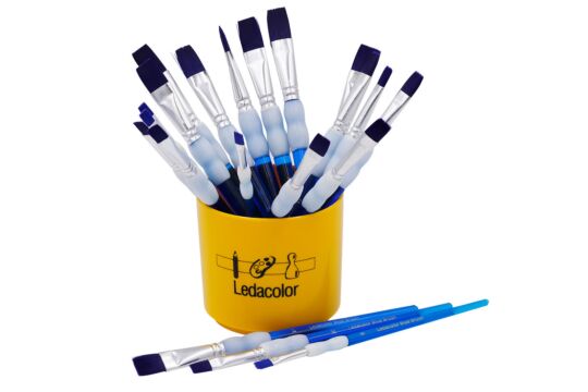 Blue Brush Set 20 Pinsel 5 Größen