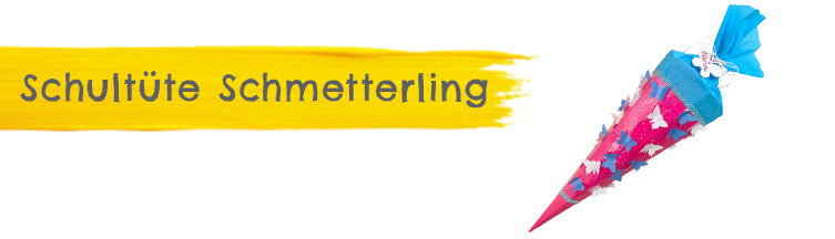 Schultüte Schmetterling