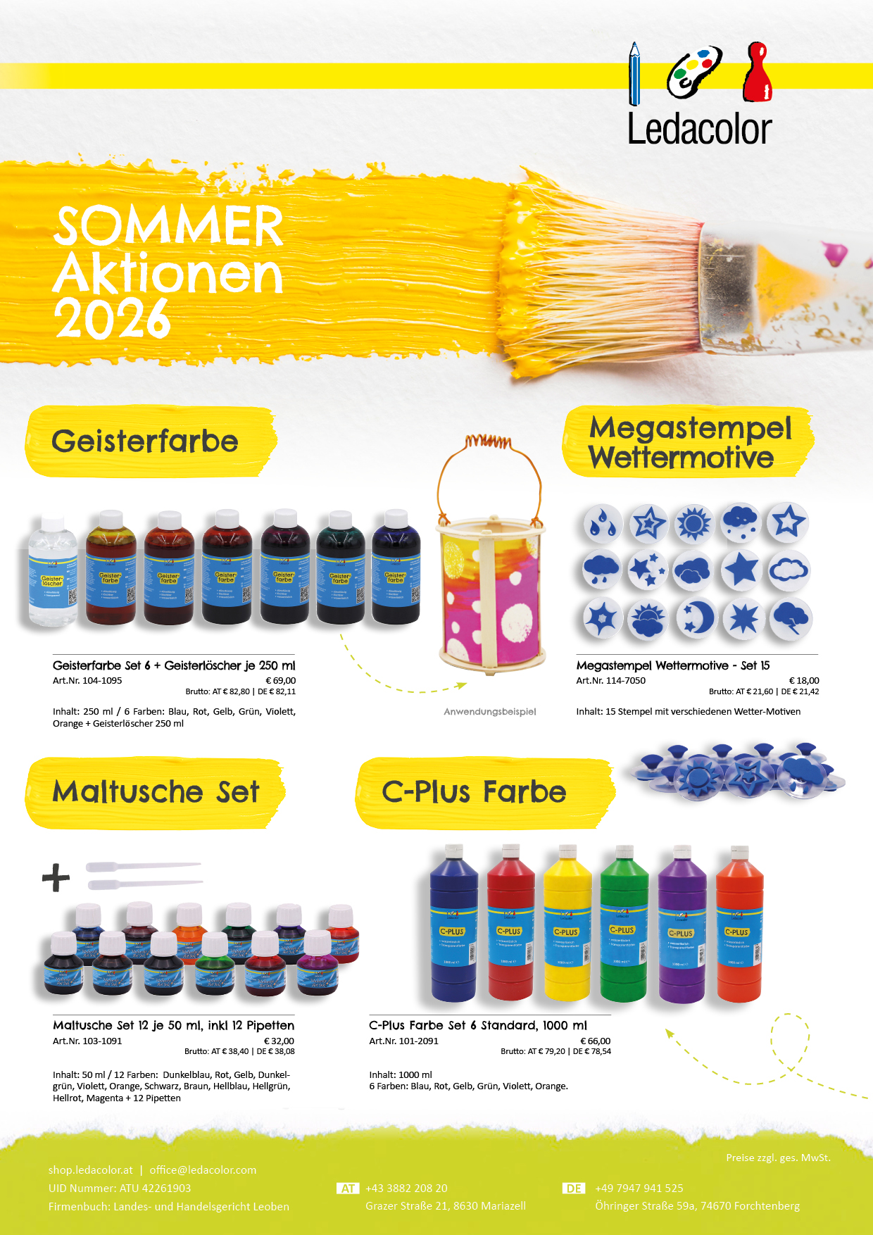 Sommeraktionen bei Ledacolor - Seite 1