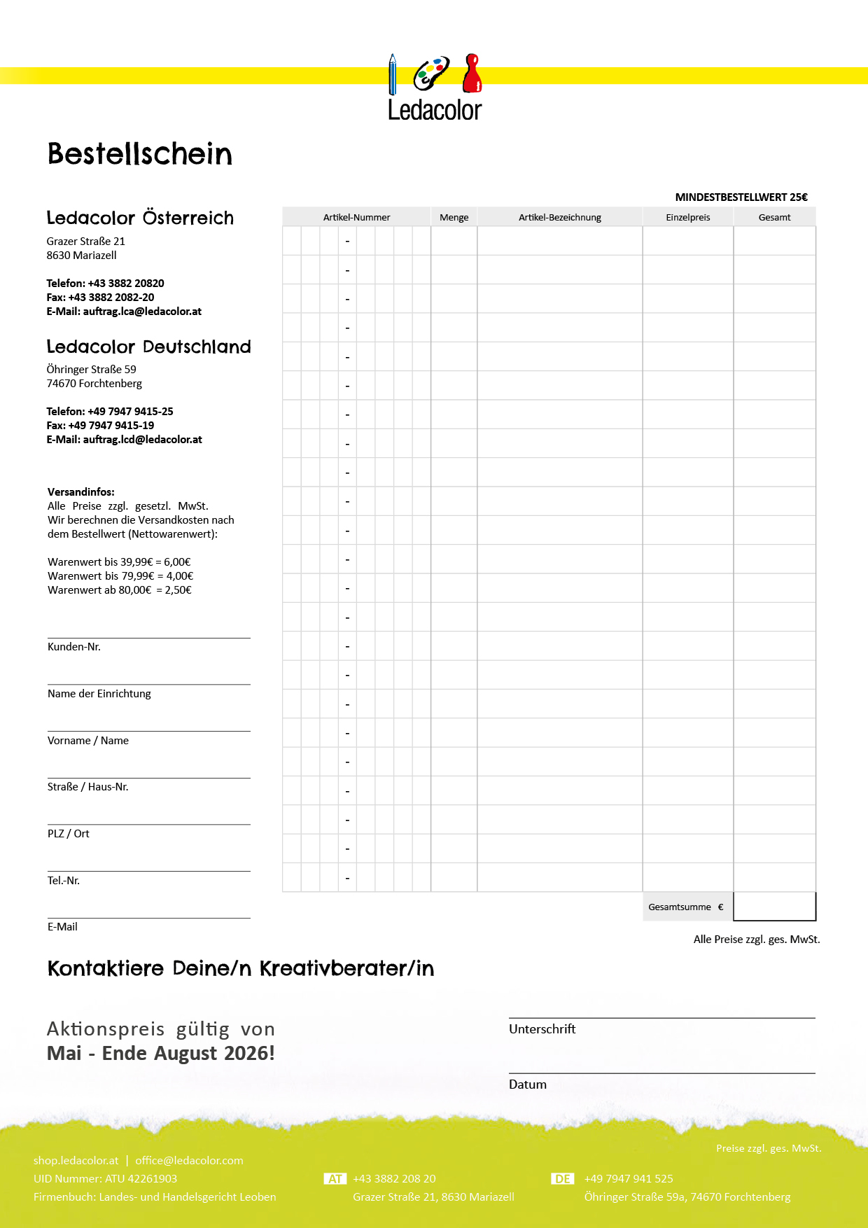 Sommeraktionen bei Ledacolor - Seite 7